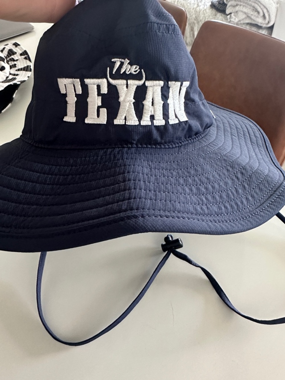 The Game Navy Blue 'The Texan' Bucket Hat with White Embroidery